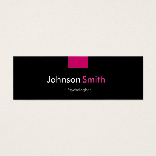 Psychologist - Rose Pink Compact Mini Business Card