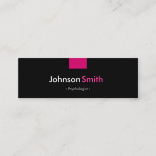 Psychologist - Rose Pink Compact Mini Business Card