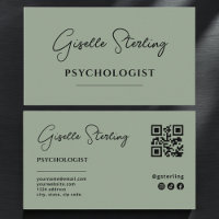 Psychologist Sage Green QR Code