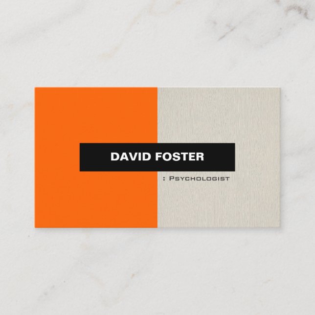Psychologist - Simple Elegant Stylish Business Card (Front)