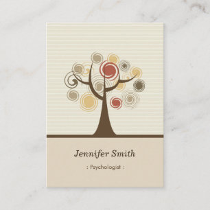 Psychologist - Stylish Natural Theme Business Card
