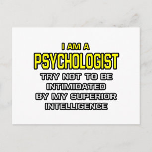 Psychologist...Superior Intelligence Postcard