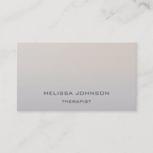 Psychologist Therapist Couch Ombre Ivory Gray Business Card