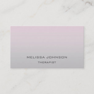 Psychologist Therapist Couch Ombre Pink Gray Business Card