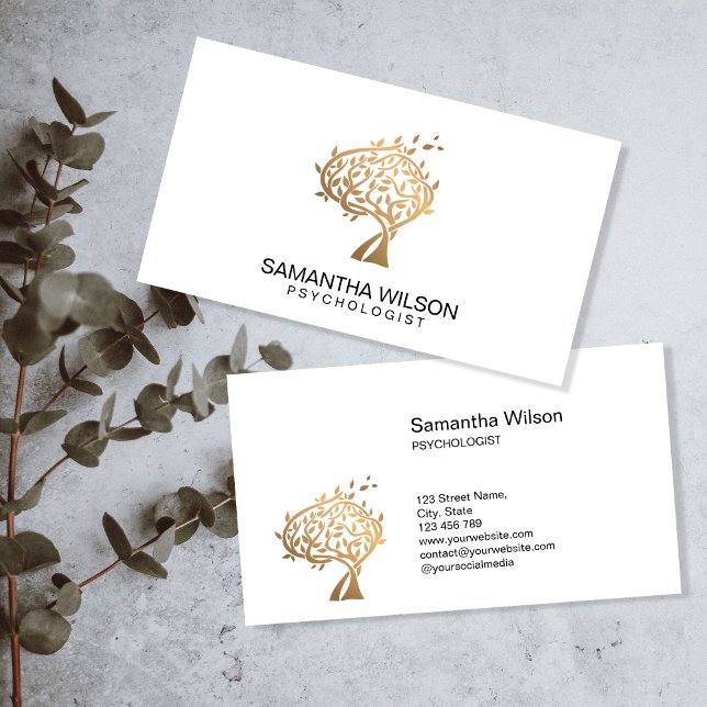 Psychologist Therapist Counsellor Psychiatrist  Business Card (Creator Uploaded)