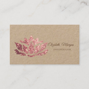 Psychologist Therapist,Glitter Lotus, Yoga  Business Card