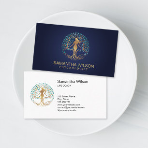 Psychologist Therapist Life Coach Tree of Life Business Card