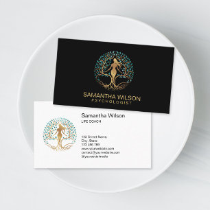 Psychologist Therapist Life Coach Tree of Life Business Card