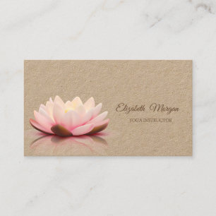 Psychologist Therapist, Lotus, Yoga Business Card