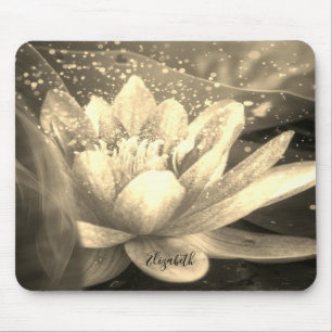 Psychologist Therapist Zen,Gold Lotus Mouse Mat