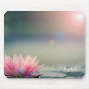 Psychologist Therapist Zen Lotus Flower Landscape Mouse Mat
