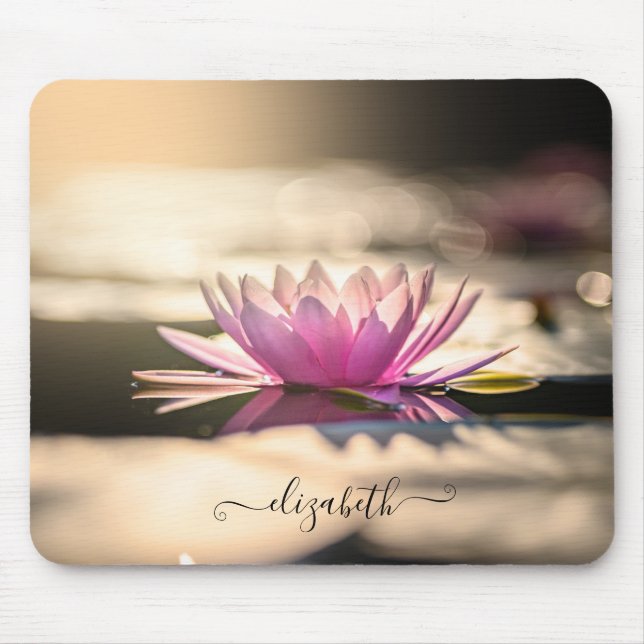 Psychologist Therapist Zen, Lotus Lake Mouse Mat (Front)