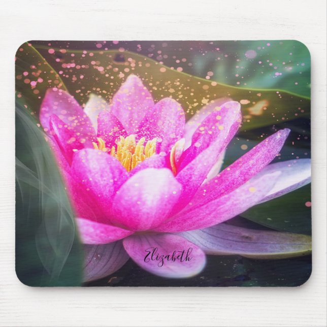 Psychologist Therapist Zen, Lotus Mouse Mat (Front)