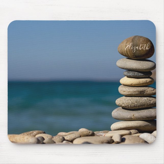 Psychologist Therapist Zen Stones, Sea Mouse Mat (Front)