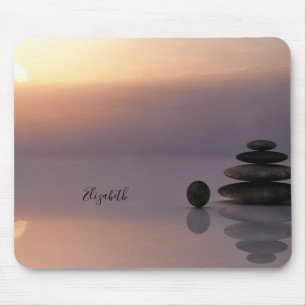 Psychologist Therapist Zen Stones, Sunset Mouse Mat