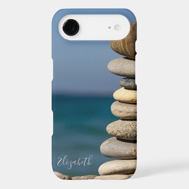 Psychologist Therapist Zen Stones,Yoga Case-Mate iPhone Case (Back)