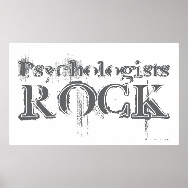 Psychologists Rock Poster (Front)