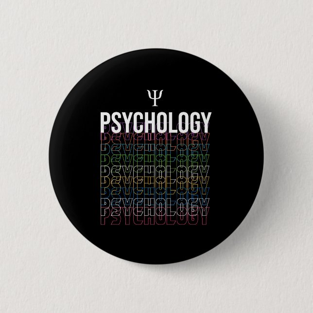 Psychology 6 Cm Round Badge (Front)