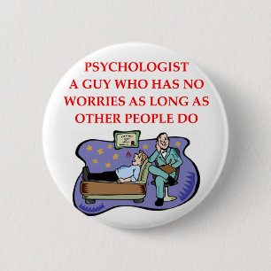 PSYCHOLOGY 6 CM ROUND BADGE