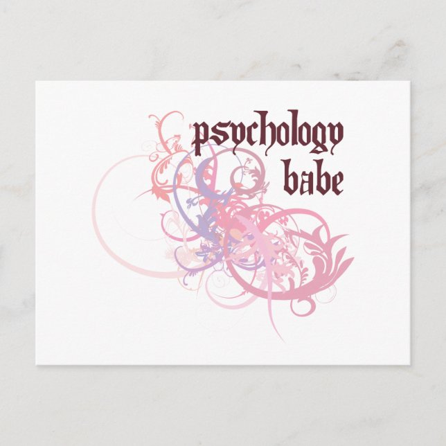 Psychology Babe Postcard (Front)