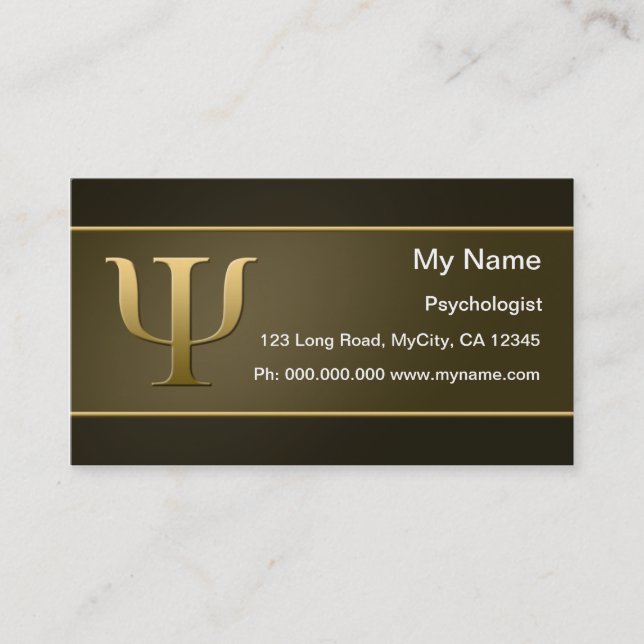 Psychology Business Card (Front)