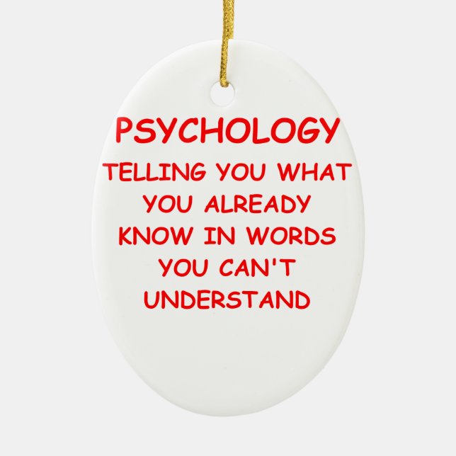 psychology ceramic tree decoration (Front)