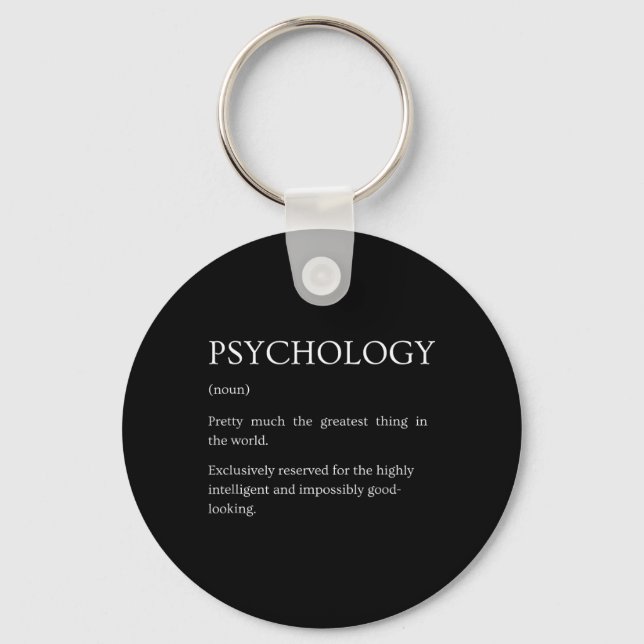 Psychology Definition - Funny Sarcastic Key Ring (Front)