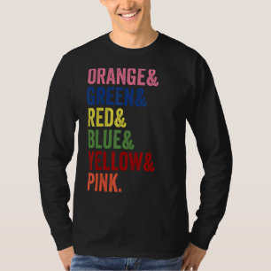 Psychology Humour Stroop Interference Colour Test T-Shirt