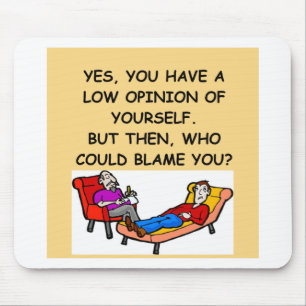 PSYCHology joke Mouse Mat