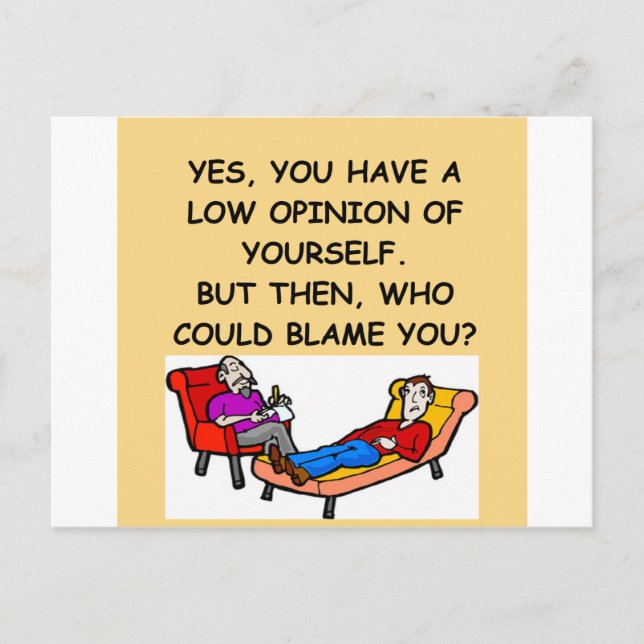 PSYCHology joke Postcard (Front)