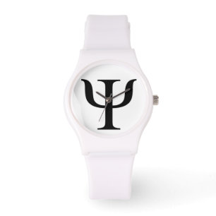 Psychology logo clock watch