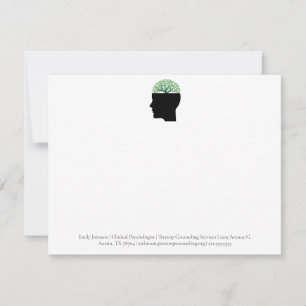 Psychology Office Tree Modern Custom Counsellor Card