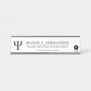 Psychology Professional   Custom Desk Name Plate