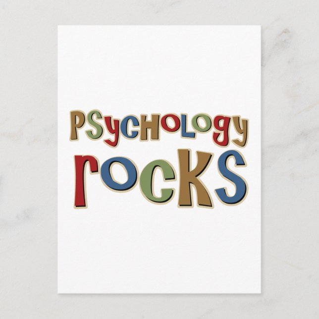 Psychology Rocks Postcard (Front)