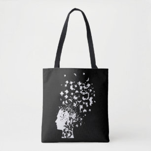 Psychology Rorschach Card Mind Inkblot test Tote Bag