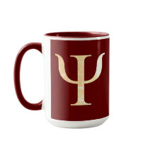 Psychology Science Symbol Maroon Red Mug