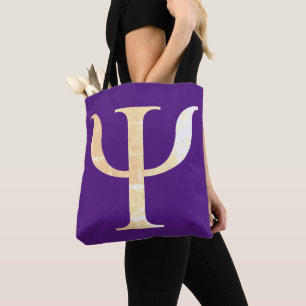 Psychology Science Symbol Purple Tote Bag