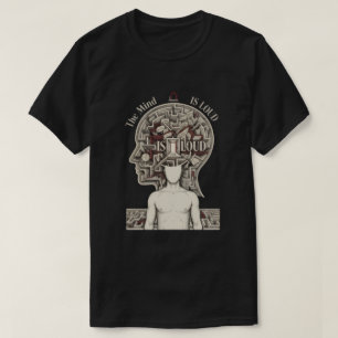 Psychology Streetwear Dark Mind Maze Graphic T-Shirt