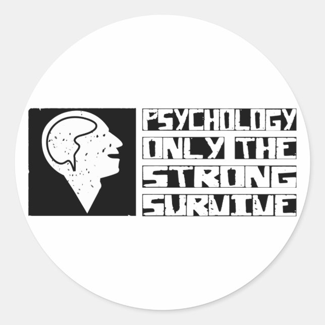 Psychology Survive Classic Round Sticker (Front)