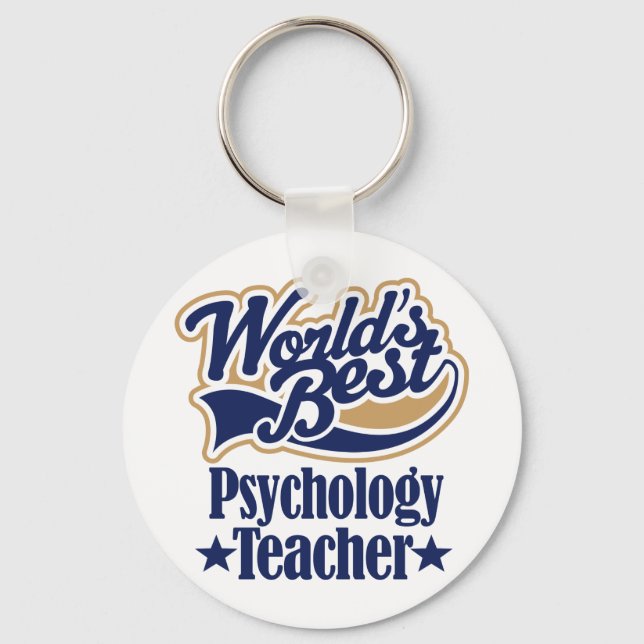 Psychology Teacher Gift For Key Ring (Front)