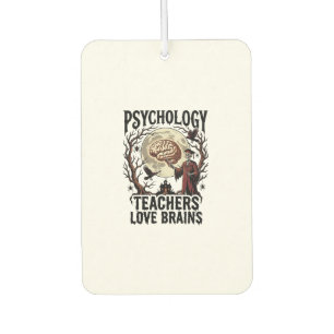 Psychology Teacher Halloween Brain Lover Gothic Sh Car Air Freshener