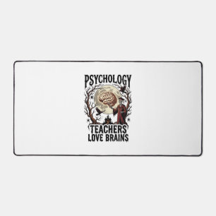 Psychology Teacher Halloween Brain Lover Gothic Sh Desk Mat