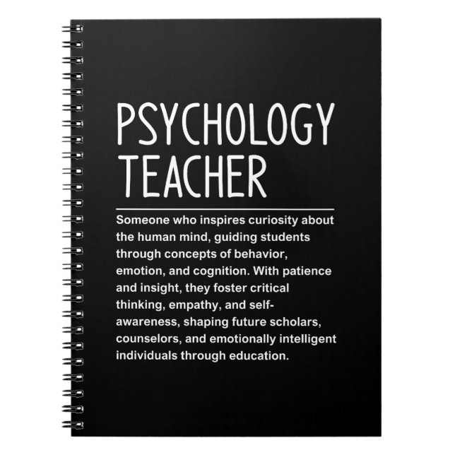 Psychology Teacher Notebook (Front)