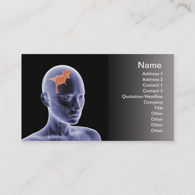 Psychology - the reptile mind business card (Front)