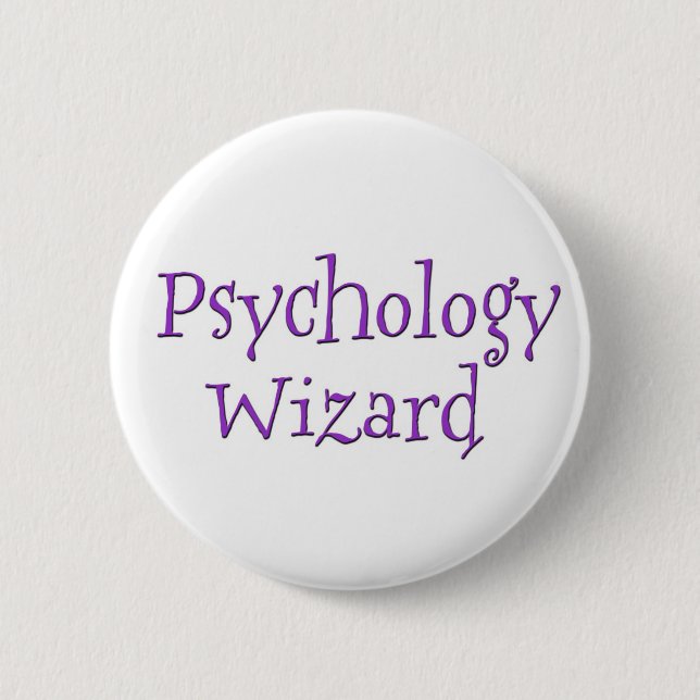 Psychology Wizard 6 Cm Round Badge (Front)