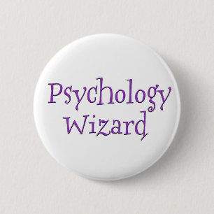 Psychology Wizard 6 Cm Round Badge