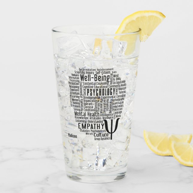 PSYCHOLOGY Word Cloud custom name Glass (Back Ice)