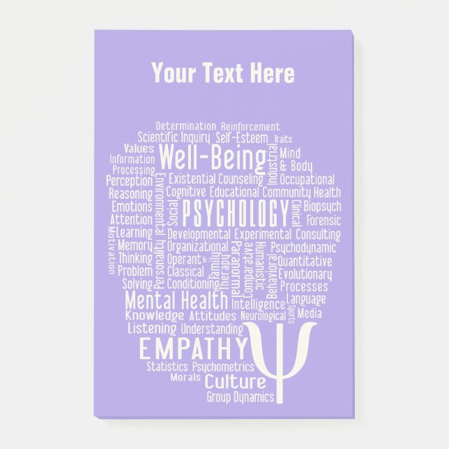 PSYCHOLOGY Word Cloud custom notes (Front)