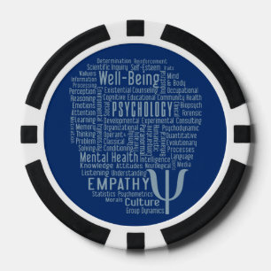 PSYCHOLOGY Word Cloud custom poker chips