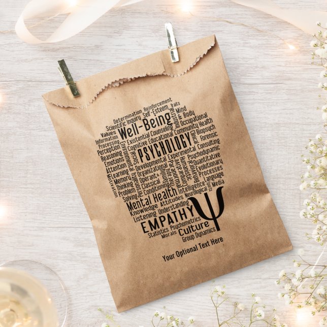 PSYCHOLOGY Word Cloud custom text Favour Bags (Clipped)